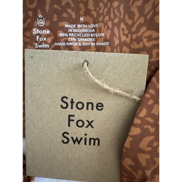 Stone Fox SWIM LELE TOP & RIVER BOTTOM TWO PIECES SET in WILD CAT MEDIUM NWT - Picture 7 of 16